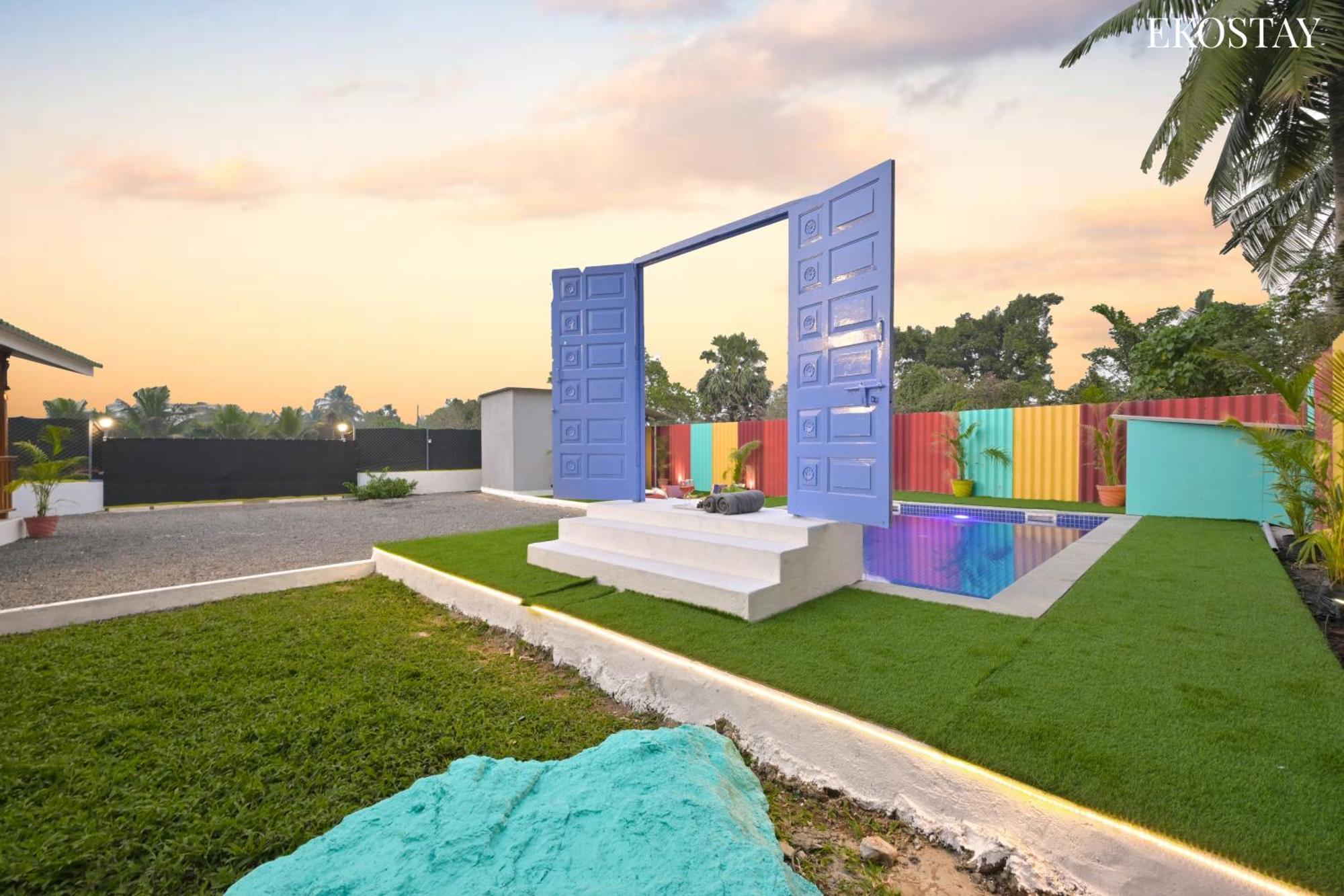 Ekostay - Blue Door Villa Alibag Bagian luar foto