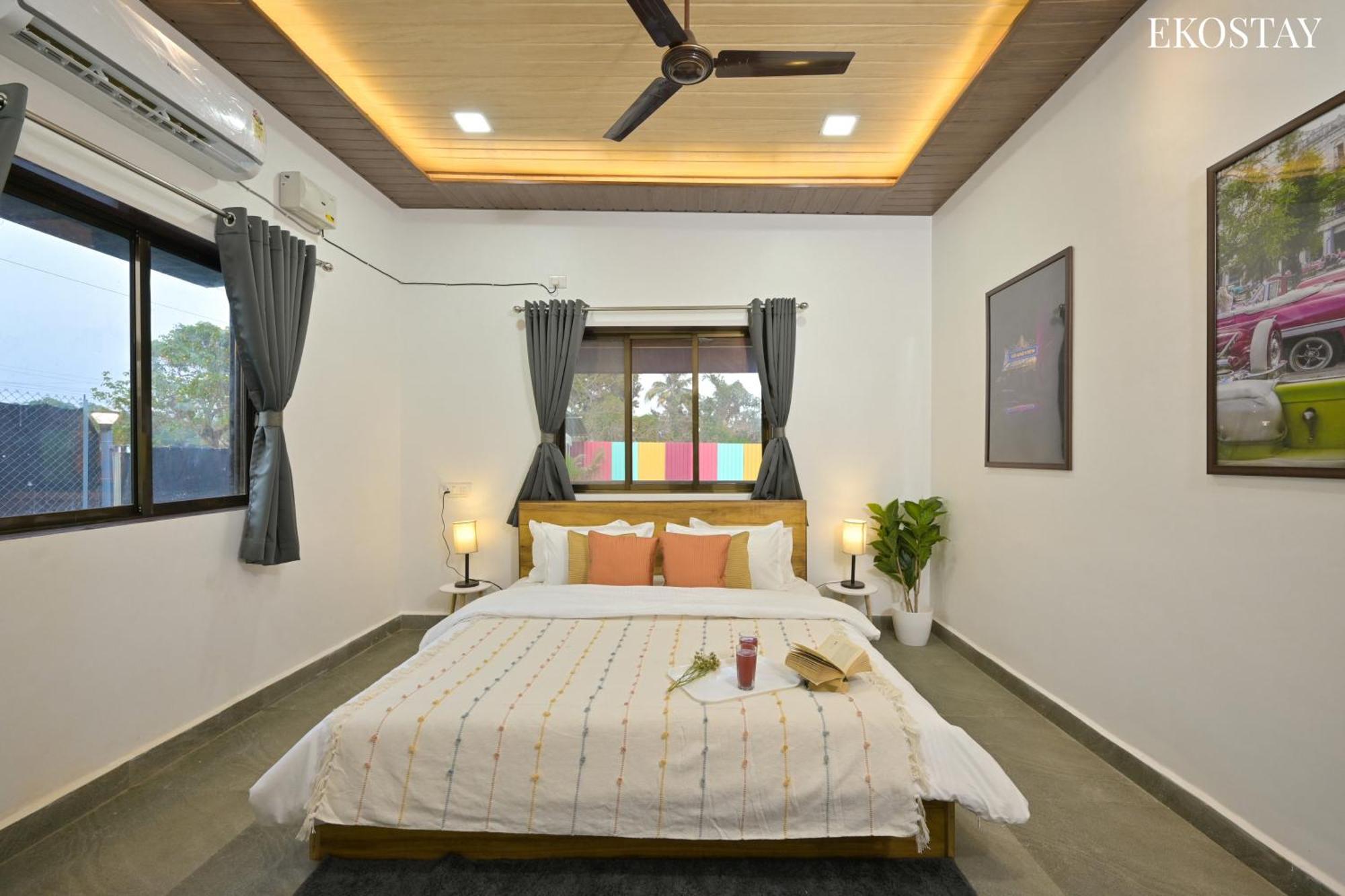 Ekostay - Blue Door Villa Alibag Bagian luar foto