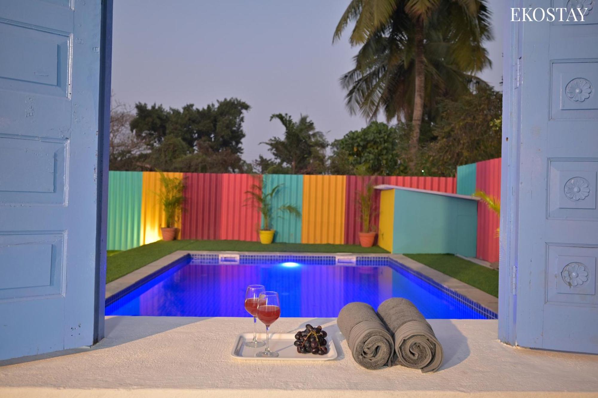 Ekostay - Blue Door Villa Alibag Bagian luar foto