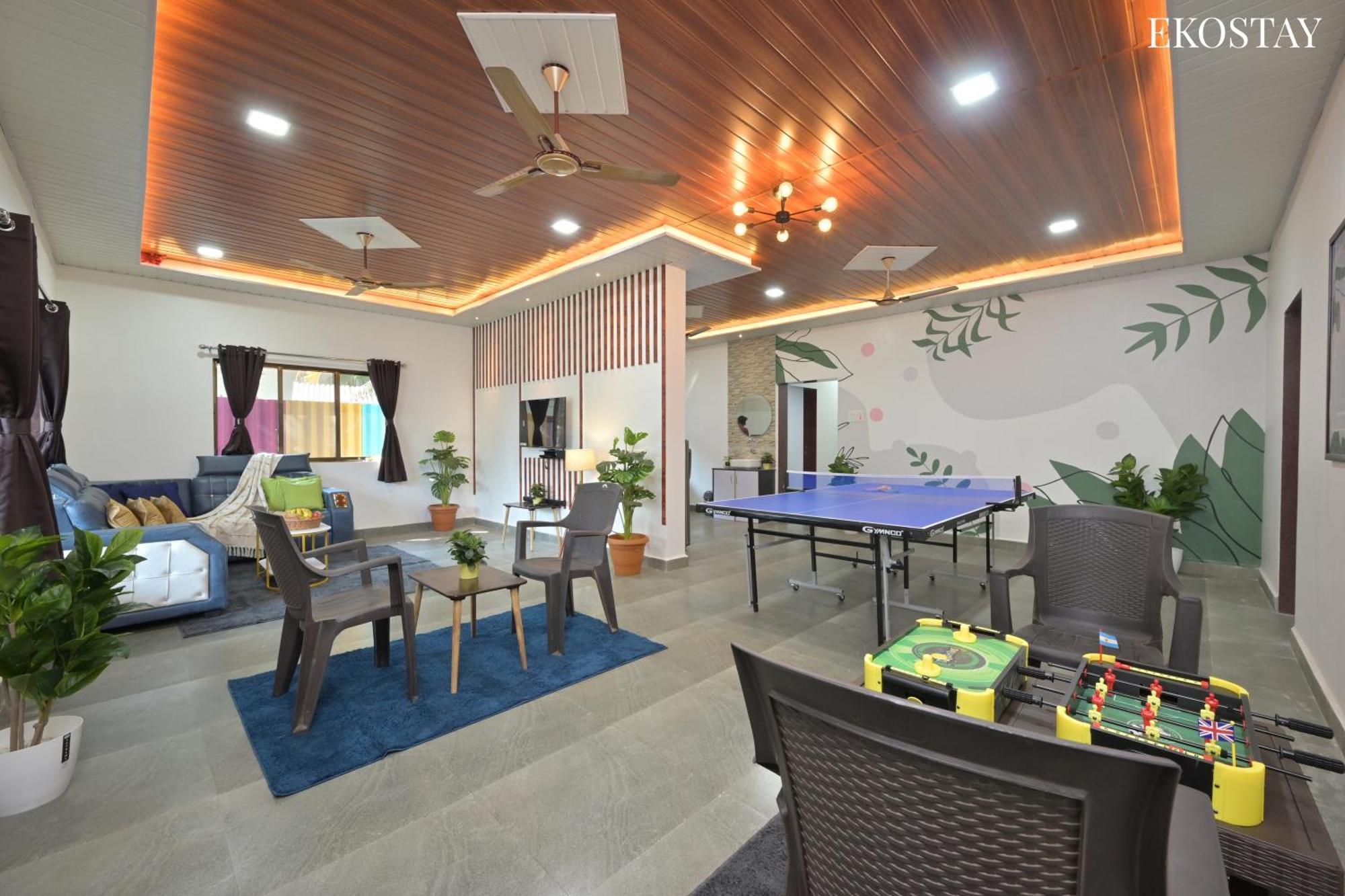Ekostay - Blue Door Villa Alibag Bagian luar foto