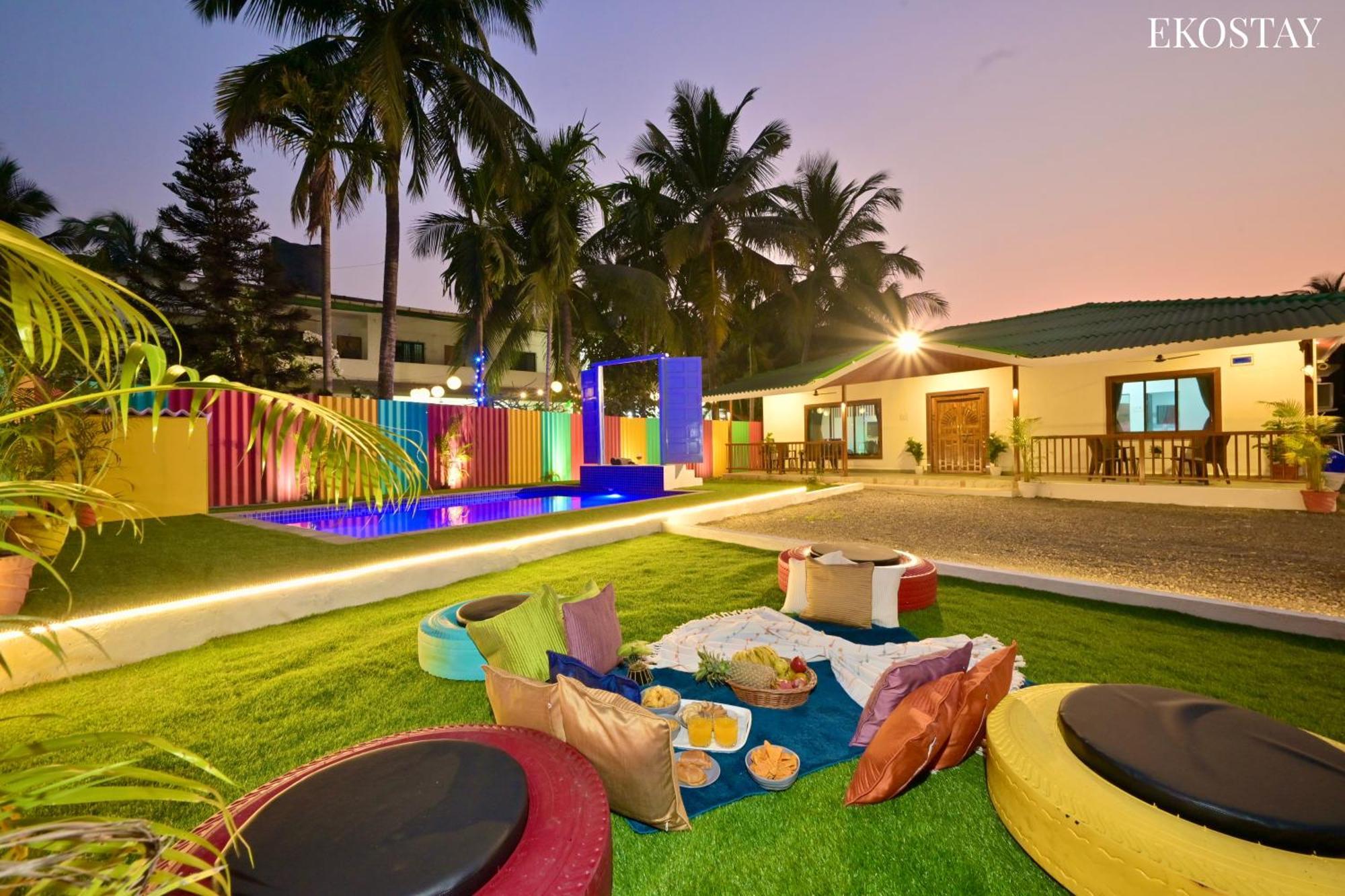 Ekostay - Blue Door Villa Alibag Bagian luar foto