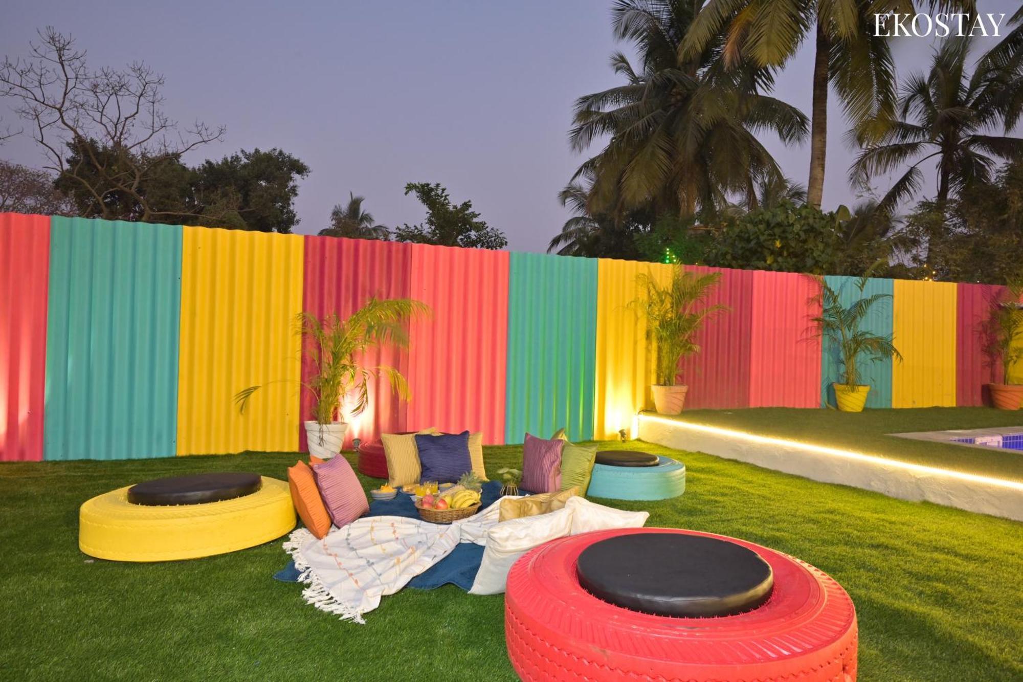 Ekostay - Blue Door Villa Alibag Bagian luar foto