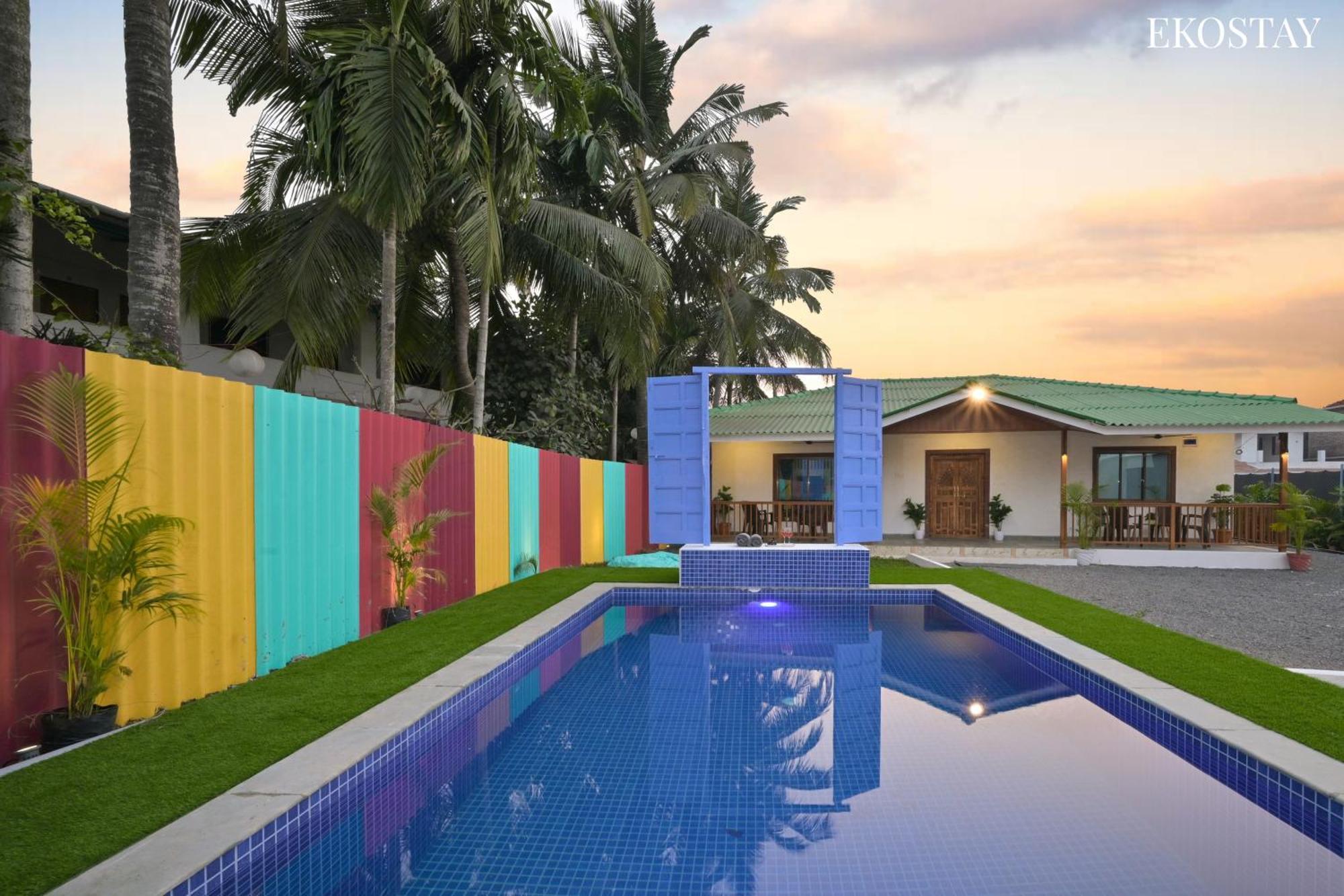 Ekostay - Blue Door Villa Alibag Bagian luar foto